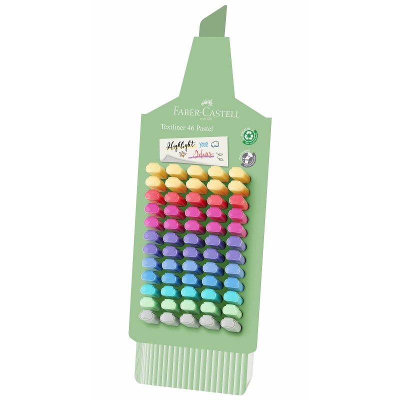 ΜΑΡΚΑΔΟΡΟΙ F.CASTELL ΥΠΟΓΡΑΜΜΙΣΗΣ PASTEL (stand 60τεμ.)