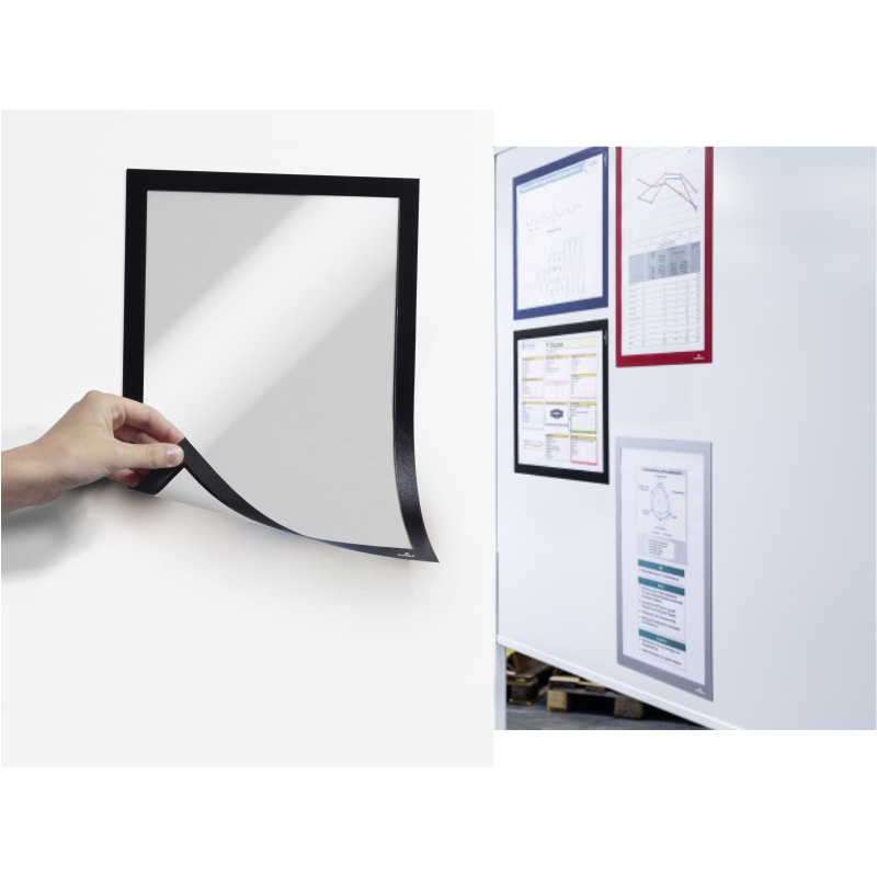 ΠΛΑΙΣΙΟ ΑΝΑΚΟΙΝΩΣΕΩΝ DURABLE DURAFRAME ΜΑΓΝΗΤΙΚΟ ΜΟΝΟ Α4 ΣΕΤ 5τεμ. ΜΑΥΡΟ