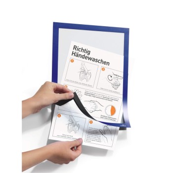 ΠΛΑΙΣΙΟ ΑΝΑΚΟΙΝΩΣΕΩΝ DURABLE DURAFRAME ΜΑΓΝΗΤΙΚΟ ΔΙΠΛΟ ΑΥΤΟΚ/ΤΟ Α4 ΣΕΤ 2τεμ. ΜΠΛΕ