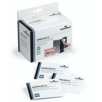 ΚΑΘΑΡΙΣΤΙΚΑ ΜΑΝΤΗΛΑΚΙΑ DURABLE  ΠΛΑΣΤΙΚΩΝ ΕΠΙΦΑΝΕΙΩΝ ΥΓΡΑ (κουτί 50τεμ.)