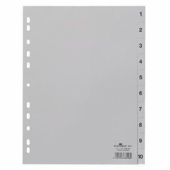 ΕΥΡΕΤΗΡΙΑ ΚΛΑΣΕΡ ΠΛΑΣΤΙΚΑ DURABLE ΑΡΙΘΜΩΝ 1-10