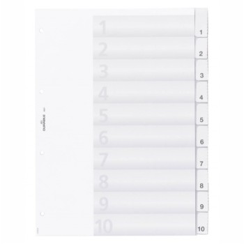 ΔΙΑΧΩΡΙΣΤΙΚΑ ΚΛΑΣΕΡ ΠΛΑΣΤΙΚΑ DURABLE ΣΕΤ ΤΩΝ 10 Θεμ. ΔΙΑΦΑΝΗ