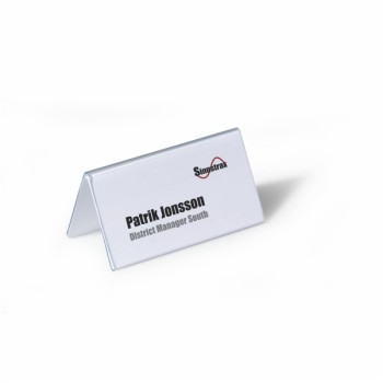 ΘΗΚΗ PVC Λ DURABLE NAME HOLDER 52mm/104Χ100mm