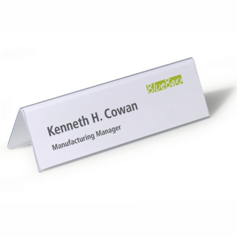 ΘΗΚΗ PVC Λ DURABLE NAME HOLDER 61mm/122Χ210mm