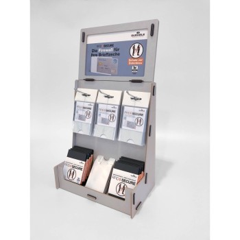 ΒΑΣΗ ΜΕ ΘΗΚΕΣ ΠΙΣΤΩΤΙΚΩΝ ΚΑΡΤΩΝ DURABLE RFID SECURE (stand 75τεμ.) PROMO