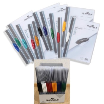 ΝΤΟΣΙΕ ΠΛΑΣΤΙΚΑ ΜΠΑΡΑ DURABLE SWINGCLIP CLEAR (2260) (stand 48τεμ.ασορτί)