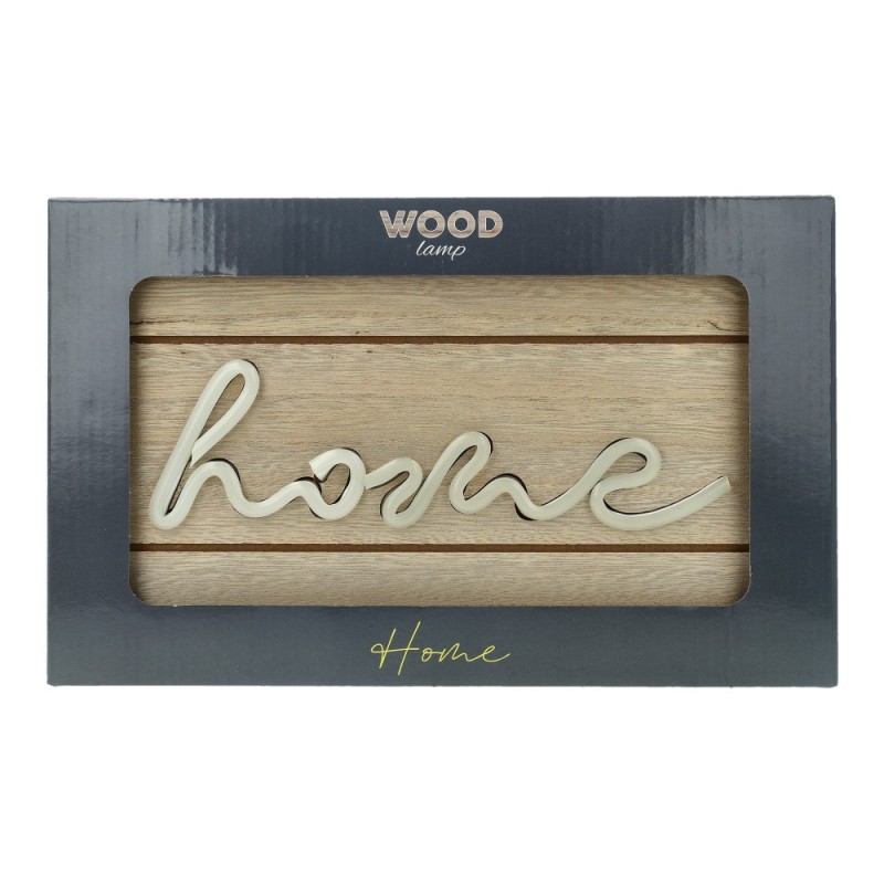 ΦΩΤΙΣΤΙΚΟ ΤΟΙΧΟΥ WOOD 3D LED HOME (με USB)