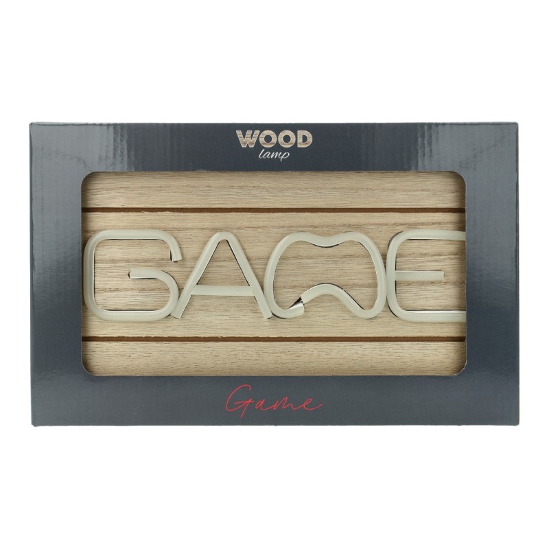 ΦΩΤΙΣΤΙΚΟ ΤΟΙΧΟΥ WOOD 3D LED GAME (με USB)