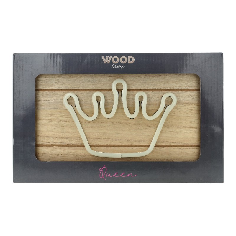 ΦΩΤΙΣΤΙΚΟ ΤΟΙΧΟΥ WOOD 3D LED CORONA (με USB)