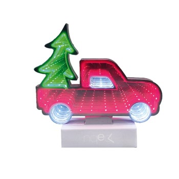 ΦΩΤΙΣΤΙΚΟ ΕΠΙΤΡΑΠΕΖΙΟ ΜΕ ΒΑΣΗ CHRISTMAS 3D LED CAR WITH TREE
