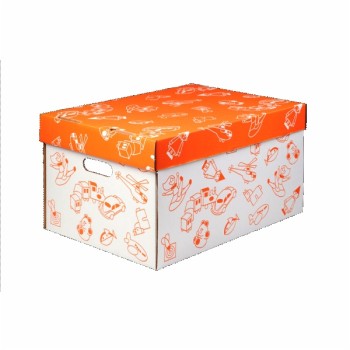 ΚΟΥΤΙ ΑΠΟΘΗΚΕΥΣΗΣ ΧΑΡΤΙΝΟ ΠΑΙΔΙΚΟ ΙΩΝΙΑ ΜΕ ΚΑΠΑΚΙ 37x51x29 cm