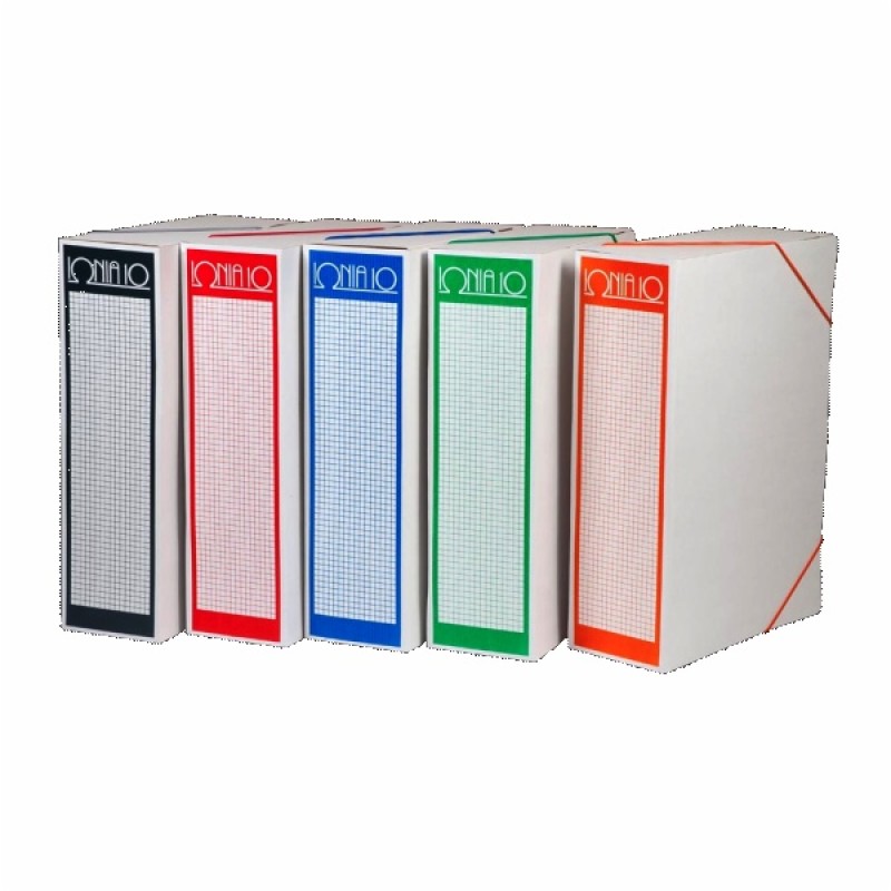 ΚΟΥΤΙ ΑΡΧΕΙΟΥ ΧΑΡΤΙΝΟ ΛΕΥΚΟ ΙΩΝΙΑ  ΡΑΧΗ 10 (με λάστιχο 0204) (0241-0245)