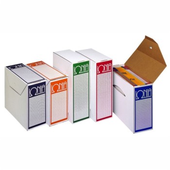 ΚΟΥΤΙ ΑΡΧΕΙΟΥ ΧΑΡΤΙΝΟ ΛΕΥΚΟ ΙΩΝΙΑ ΡΑΧΗ 13cm (με γλώσσα 0207)(0271-0273)