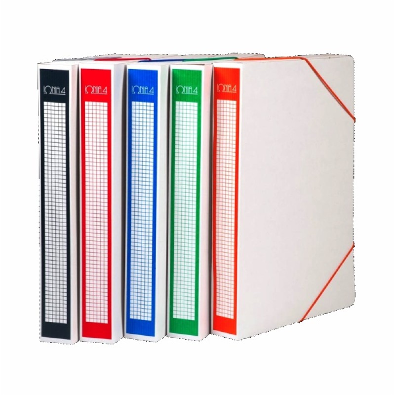 ΚΟΥΤΙ ΑΡΧΕΙΟΥ ΧΑΡΤΙΝΟ ΛΕΥΚΟ ΙΩΝΙΑ ΡΑΧΗ 4 (με λάστιχο 0202) (0221-0225)