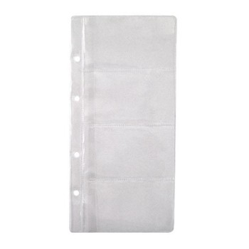 ΖΕΛΑΤΙΝΕΣ ΕΠΙΣΚΕΠΤΗΡΙΩΝ 4 ΘΕΣΕΙΣ (με τρύπες για ειδικό κλασέρ) (πακέτο 50τεμ,)