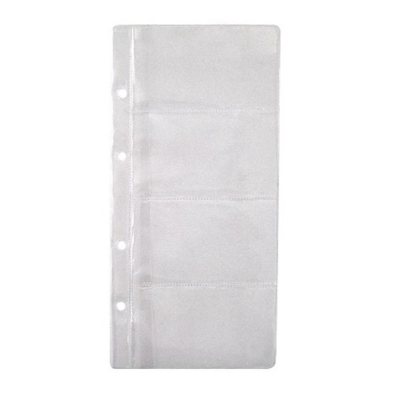 ΖΕΛΑΤΙΝΕΣ ΕΠΙΣΚΕΠΤΗΡΙΩΝ 4 ΘΕΣΕΙΣ (με τρύπες για ειδικό κλασέρ) (πακέτο 50τεμ,)