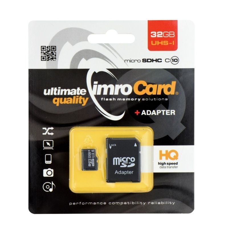 ΚΑΡΤΑ ΜΝΗΜΗΣ Micro-SDHC IMPRO 32 GB με αντάπτορα (class 10)