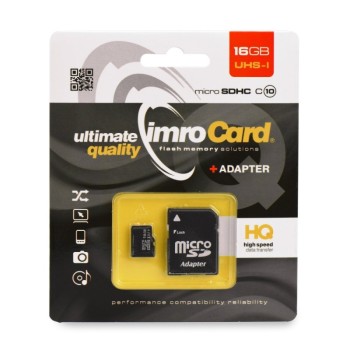 ΚΑΡΤΑ ΜΝΗΜΗΣ Micro-SDHC IMPRO 16 GB με αντάπτορα (class 10)