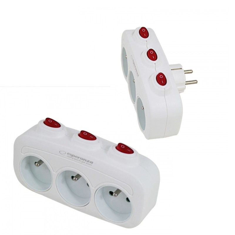 ΠΟΛΥΜΠΡΙΖΟ ESPERANZA 3 ΘΕΣΕΩΝ ΛΕΥΚΟ ΜΕ ΑΣΦΑΛΕΙΑ