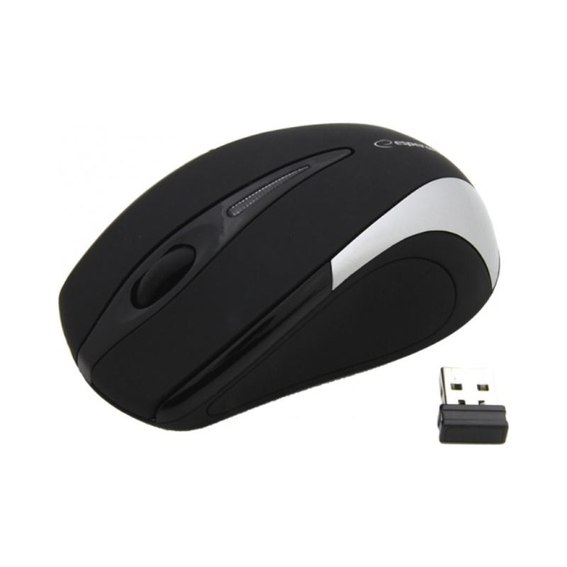 MOUSE ESPERANZA WIRELESS OPTICAL ANTARES ΜΑΥΡΟ/ΑΣΗΜΙ
