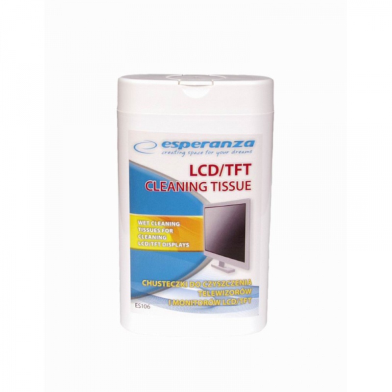 ΚΑΘΑΡΙΣΤΙΚΑ ΜΑΝΤΗΛΑΚΙΑ ΥΓΡΑ ΟΘΟΝΗΣ ESPERANZA  (100τεμ.)