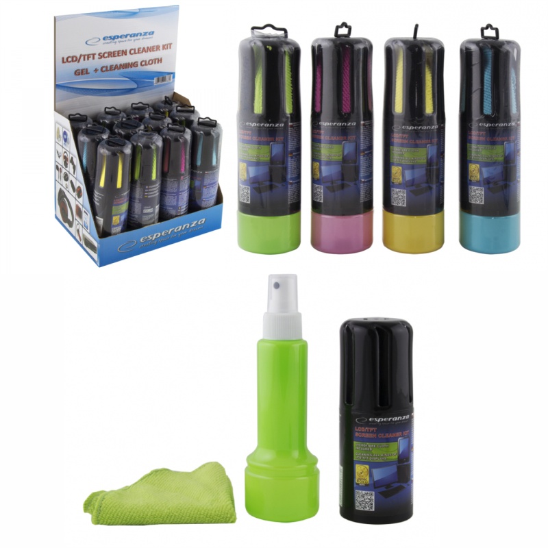 ΚΑΘΑΡΙΣΤΙΚΟ ΣΕΤ ΟΘΟΝΗΣ ESPERANZA 150ml (σε stand 12 τεμ.)