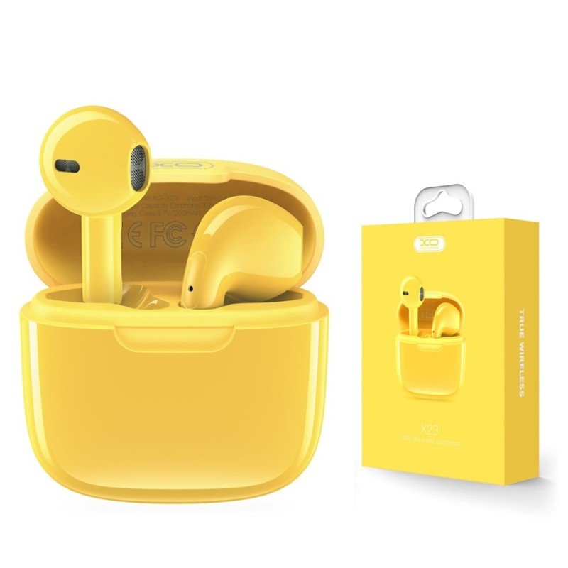 ΑΚΟΥΣΤΙΚΑ XO WIRELESS TWS X23 YELLOW