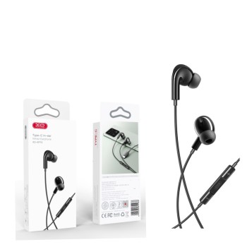 ΑΚΟΥΣΤΙΚΑ EARPHONE TYPE C XO EP73 BLACK