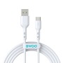 ΚΑΛΩΔΙΟ BWOOD USB A/USB C 1m 3A X-172C WHITE