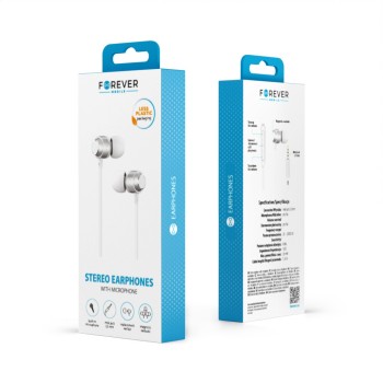 ΑΚΟΥΣΤΙΚΑ EARPHONE FOREVER  EP-01 WHITE