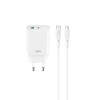 ΦΟΡΤΙΣΤΗΣ ΤΑΞΙΔΙΟΥ XO CE30 PD 30W + ΚΑΛΩΔΙΟ USB C-LIGHTNING WHITE