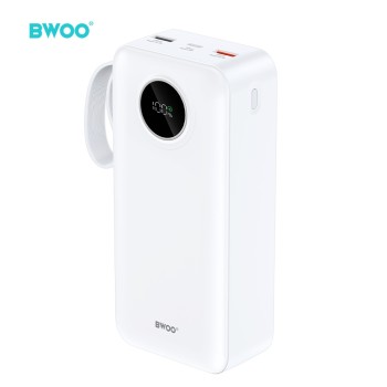 POWER BANK BWOO 30000mAh 22,5W ΜΕ ΟΘΟΝΗ BO-P64 ΑΣΠΡΟ