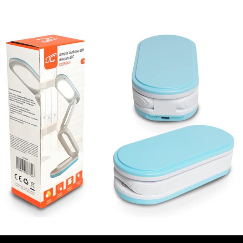 ΦΩΤΙΣΤΙΚΟ ΓΡΑΦΕΙΟΥ LED  ΣΠΑΣΤΟ ΜΠΛΕ (10 W) LXL-1964N