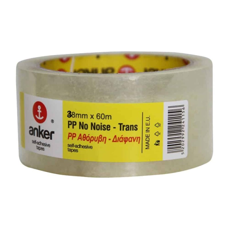 ΤΑΙΝΙΕΣ ΣΥΣΚΕΥΑΣΙΑΣ ANKER ΡΡ ΑΘΟΡΥΒΕΣ ΔΙΑΦΑΝΕΙΣ 38mm X 60m