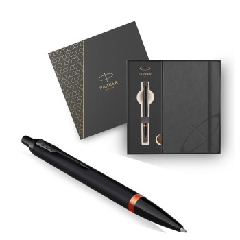 ΣΕΤ PARKER I.M MONOCHROME ORANGE RING BP+NOTEBOOK