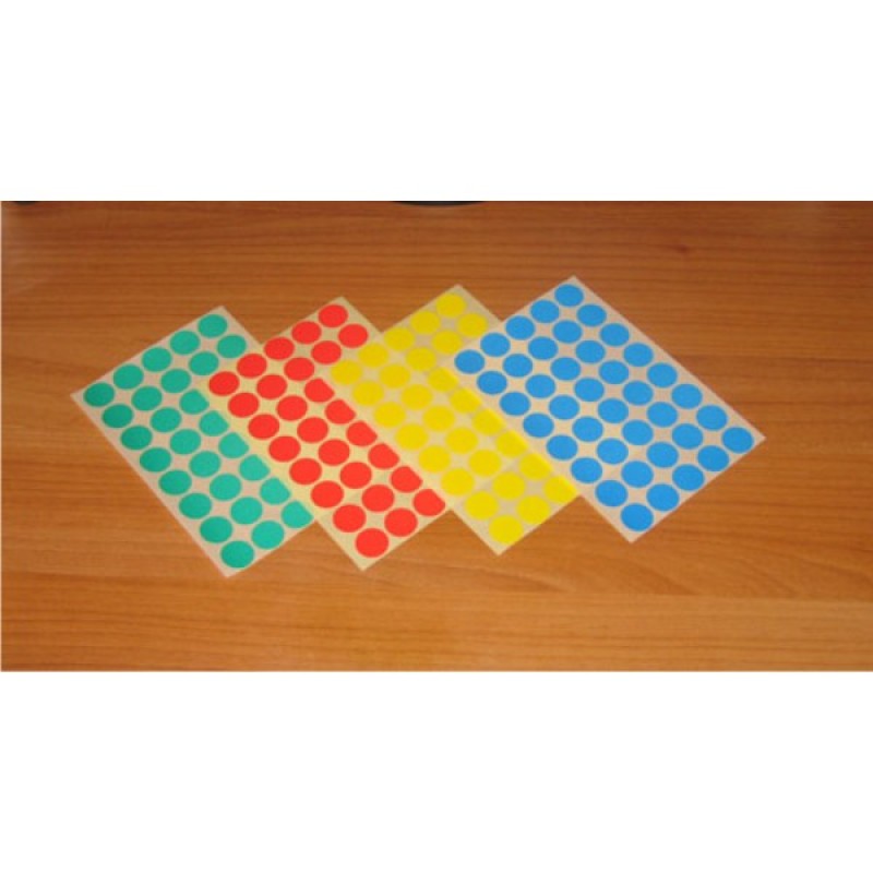 ΕΤΙΚΕΤΕΣ ΑΥΤΟΚΟΛ.ΣΤΡΟΓΓΥΛΕΣ ΧΡΩΜΑΤΙΣΤΕΣ (πακέτο 40φυλ.)