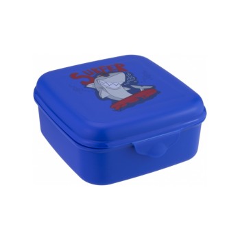 ΦΑΓΗΤΟΔΟΧΕΙΟ ΠΛΑΣΤΙΚΟ ΜΠΛΕ SURFER SHARK  850ml (145x135x65 mm)