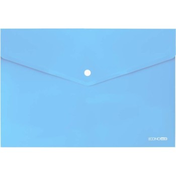 ΦΑΚΕΛΟΣ ΔΙΑΦΑΝΗΣ PP ECONOMIX  ΚΟΥΜΠΙ 24Χ33 PASTEL BLUE