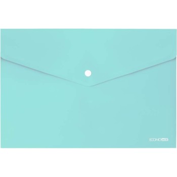 ΦΑΚΕΛΟΣ ΔΙΑΦΑΝΗΣ PP ECONOMIX  ΚΟΥΜΠΙ 24Χ33 PASTEL MINT