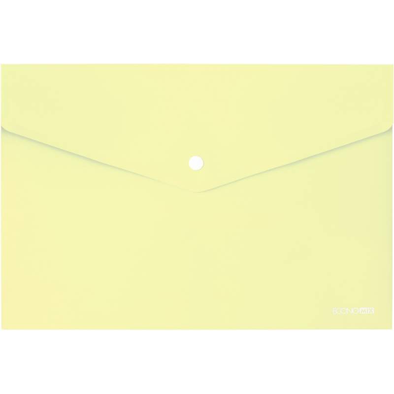 ΦΑΚΕΛΟΣ ΔΙΑΦΑΝΗΣ PP ECONOMIX  ΚΟΥΜΠΙ 24Χ33 PASTEL YELLOW