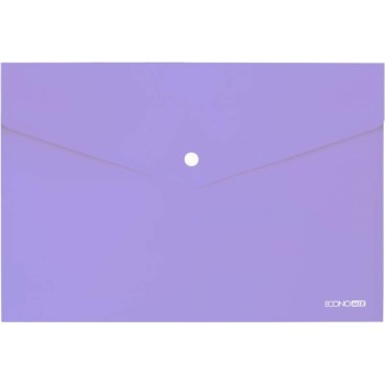 ΦΑΚΕΛΟΣ ΔΙΑΦΑΝΗΣ PP ECONOMIX  ΚΟΥΜΠΙ 24Χ33 PASTEL PURPLE