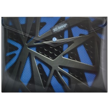 ΦΑΚΕΛΟΣ PP ECONOMIX  ΚΟΥΜΠΙ 24Χ33 ΣΧΕΔΙΑ 3D