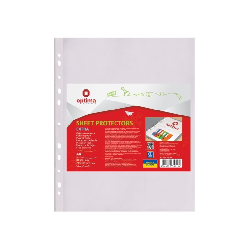 ΖΕΛΑΤΙΝΕΣ OPTIMA ΚΡΙΚ EXTRA 80mic 220χ300mm (πακέτο 50 τεμ.)