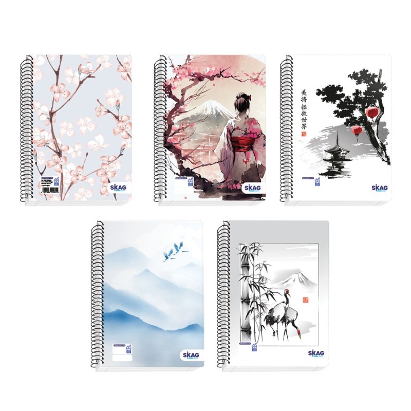 ΤΕΤΡΑΔΙΑ SKAG ΣΠΙΡΑΛ ΡΡ ΔΙΑΦ.ΕΞΩΦΥΛ.17χ25 1Θ.