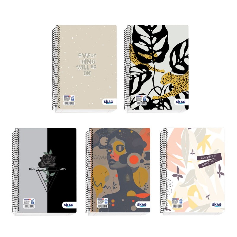 ΤΕΤΡΑΔΙΑ SKAG ΣΠΙΡΑΛ FUN ΚΟΡΙΤΣΙ 17X25 3ΘΕΜ