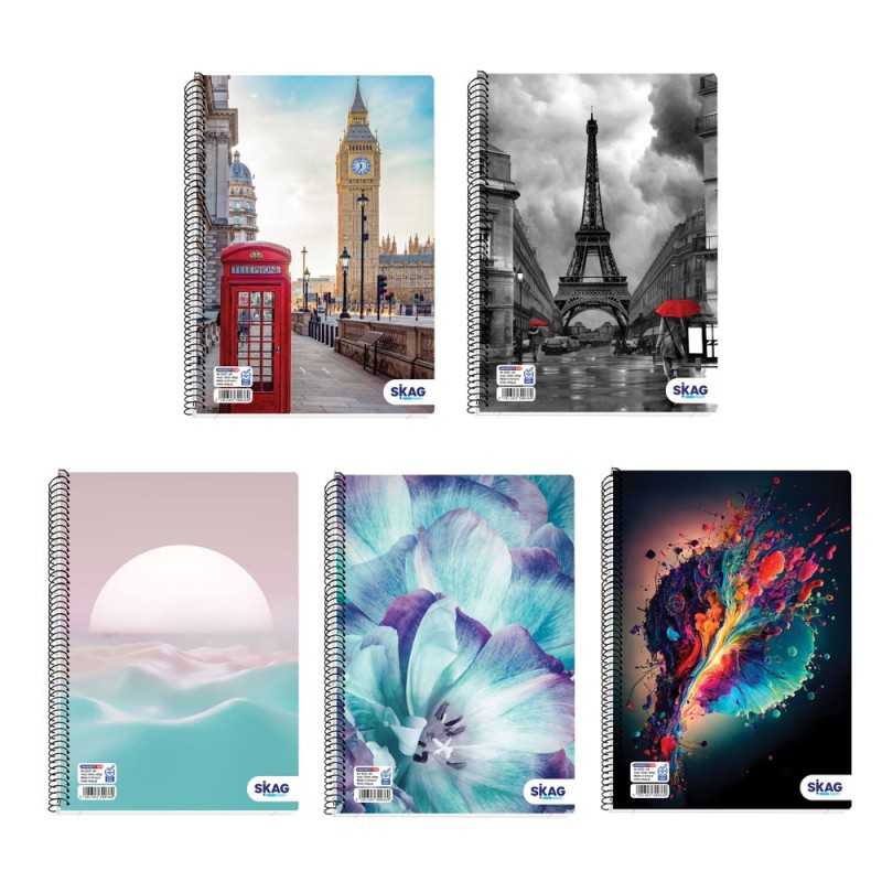 ΤΕΤΡΑΔΙΑ SKAG ΣΠΙΡΑΛ FUN ΚΟΡΙΤΣΙ 21X29 3ΘΕΜ