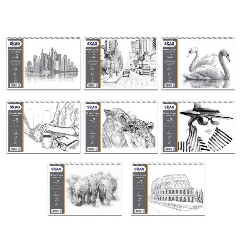 ΜΠΛΟΚ SKAG ΕΛΕΥΘ.ΣΧΕΔΙΟΥ Νο 3 25χ35 Φ.14