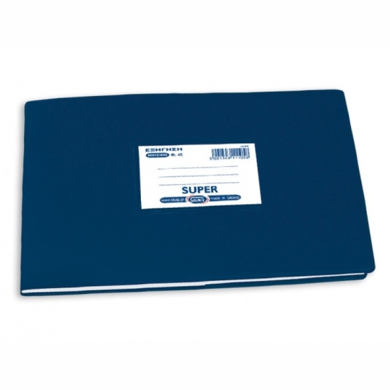 ΤΕΤΡΑΔΙΑ SKAG ΜΟΥΣΙΚΗΣ 17Χ25 Φ.40 ΠΛΑΣΤΙΚΟ ΕΞΗΓΗΣΗ