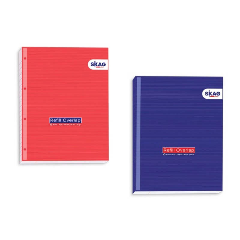 ΜΠΛΟΚ SKAG ΓΡΑΦΗΣ OVERLAP ΚΡΙΚ A4 Φ.80