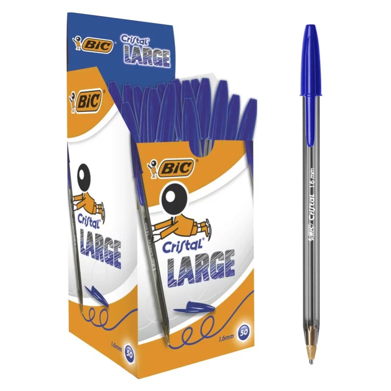 ΣΤΥΛΟ BIC ΔΙΑΡΚΕΙΑΣ CRISTAL LARGE 1.6 BLUE